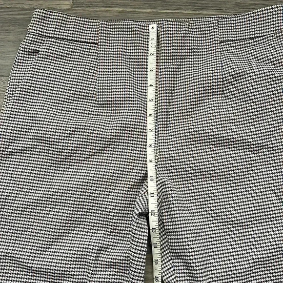 ZARA |  Brown and blue gingham patterned ankle pants - Picture 9 of 11